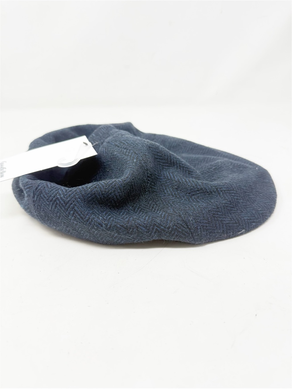 New GOODFELLOW & CO Men's Blue Black Herringbone Lined Newsboy Cap Hat Size L/XL